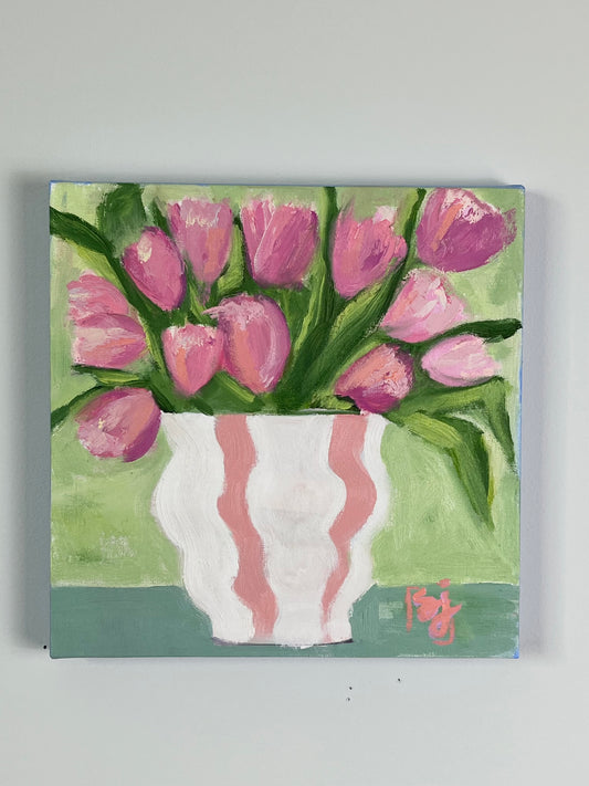 12x12 "Mama's Tulips"